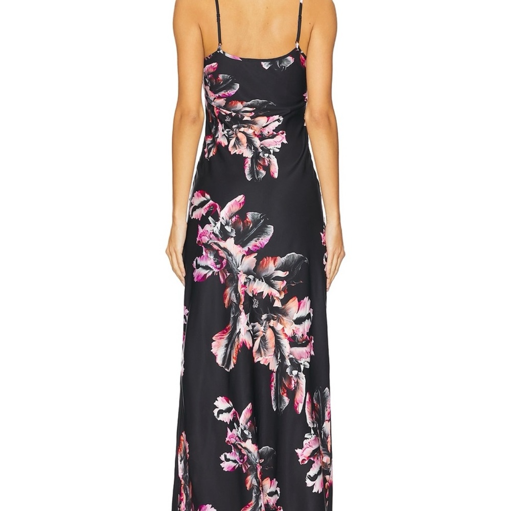 All Saints Floral Black Maxi Dress